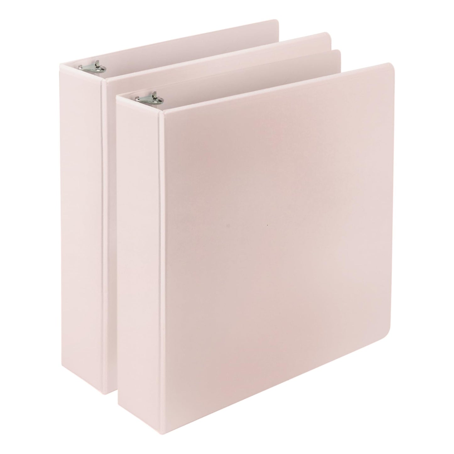 Samsill Plant-Based 2 Inch Durable D-Ring, View Binder, Eco-Friendly, USDA Certified Biobased, 2 Count,Pack of 1, Rose