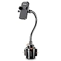 Esoulk] Upgraded 15" Cup Holder Phone Holder for Car, Adjustable Long Gooseneck Phone Mount with Stable Expandable Base for iPhone 17/16/15/14 Pro