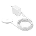 [Apple MFi Certified]Magnetic Charger for iPhone 17,15W Fast Apple Wireless Magnetic Charging Pad,MagSafe Charger with USB C Wall Charging Block
