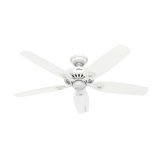 Hunter Builder Elite, Indoor, Ceiling Fan, No Light, 52 inch, Snow White