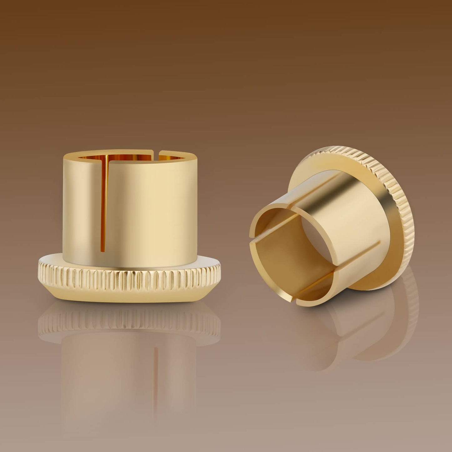 Monosaudio 8 pcs RCA Female Caps Noise Stopper Caps Shielding Caps Dust Proof Protector(8 Pieces) (Gold-Plated)