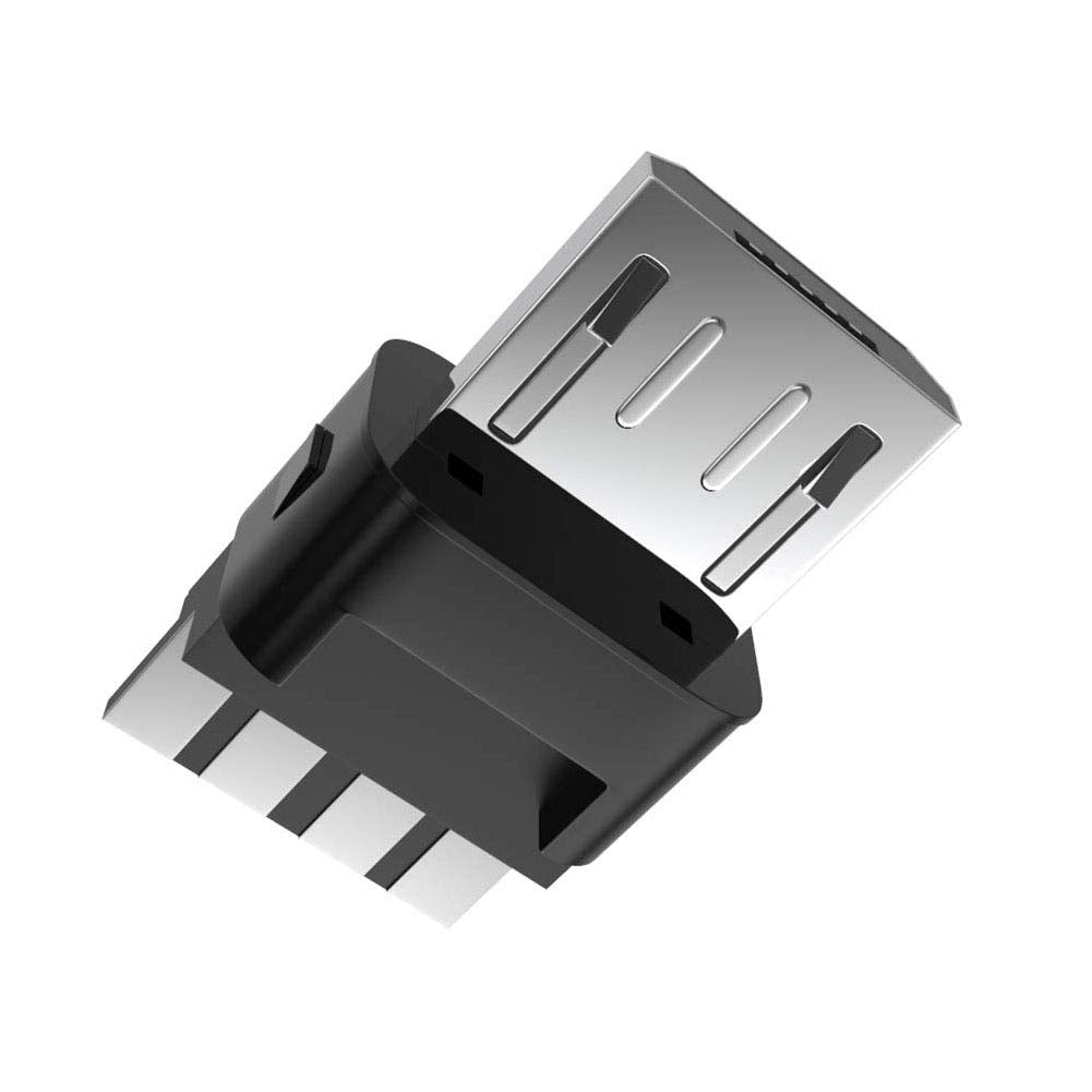 MELIFE Micro USB Type B Male Plug Connector Kits, 10 Pack Straight Jack Micro-USB Repair Replacement Adapter for DIY
