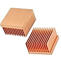 2Pcs Pure Copper Heatsink 0.79" x 0.79" x 0.43" / 20mm x 20mm x 11mm Skiving Fin Heat Sink Cooling for Raspberry pi Electronic 3D Printer CHIP IC MOS