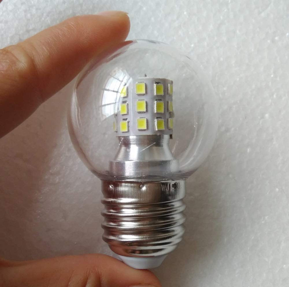 A15 LED Bulb G45 7W Mini Globe LED Bulb LED Candelabra Bulb for Ceiling Fan Decorative Lights, E26/E27 Medium Base,7W(60W Equivalent),AC85-265V,Not