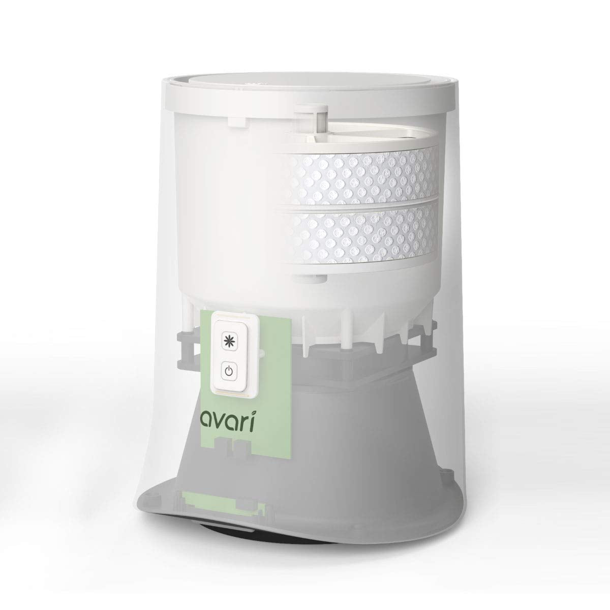 Avari 600 Tabletop Personal Air Purifier Made in Korea. Electrostatic Charged Filter (Better than HEPA) Filters Pollen, Smoke, Mold, Dust, Pet Dander