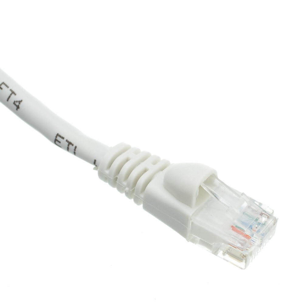 CableWholesale Cat6 UTP Ethernet Cable, Snagless Boot, PoE, 75 ft, White