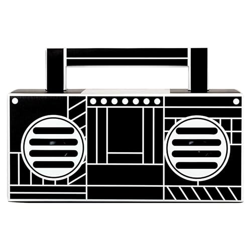 QFX BT-41-Boom Bluetooth Streaming TWS Ready Lightshow Speaker (Black)