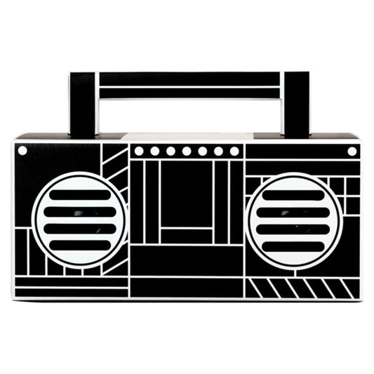 QFX BT-41-Boom Bluetooth Streaming TWS Ready Lightshow Speaker (Black)