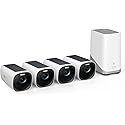 eufy Security eufyCam 3 4-Cam Kit,Security Camera Outdoor Wireless,4K Camera with Integrated Solar Panel, Forever Power,Face Recognition AI,Expandable