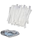 NentMent 100 Pack Makeup Brush Cover Reusable Expandable Makeup Brushes Guard Protector Sleeve Mesh Net for Makeup Brush Set Flat Foundation Brush