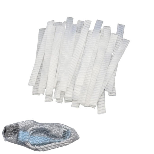 NentMent 100 Pack Makeup Brush Cover Reusable Expandable Makeup Brushes Guard Protector Sleeve Mesh Net for Makeup Brush Set Flat Foundation Brush