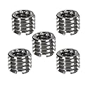 Foto&Tech Metal 1/4 inch to 3/8 inch Tripod Thread Adapter, Easy Mount Convert Screw Adapter for Tripod Monopod Ballhead, Reducer Bushing for Camera
