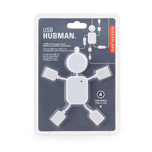 Kikkerland US006 USB Hubman, white