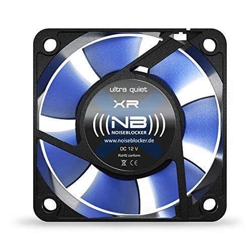 Noiseblocker NB-BlackSilentFan XR-2 60mm Silent Fan, 2200RPM, 14.7dBA, 5.5" x 2.36" x 0.98"