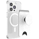 PopSockets Phone Wallet for MagSafe, Phone Card Holder with Grip, White - Blanc Fresh