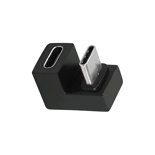 SHANFEILU USB C U-Shape Adapter 180 Degree USB 3.1 Type C Male to Female U-Shape Charging Connector Adapter 4K60Hz 10Gbps for Laptop,Tablet,USB-C…