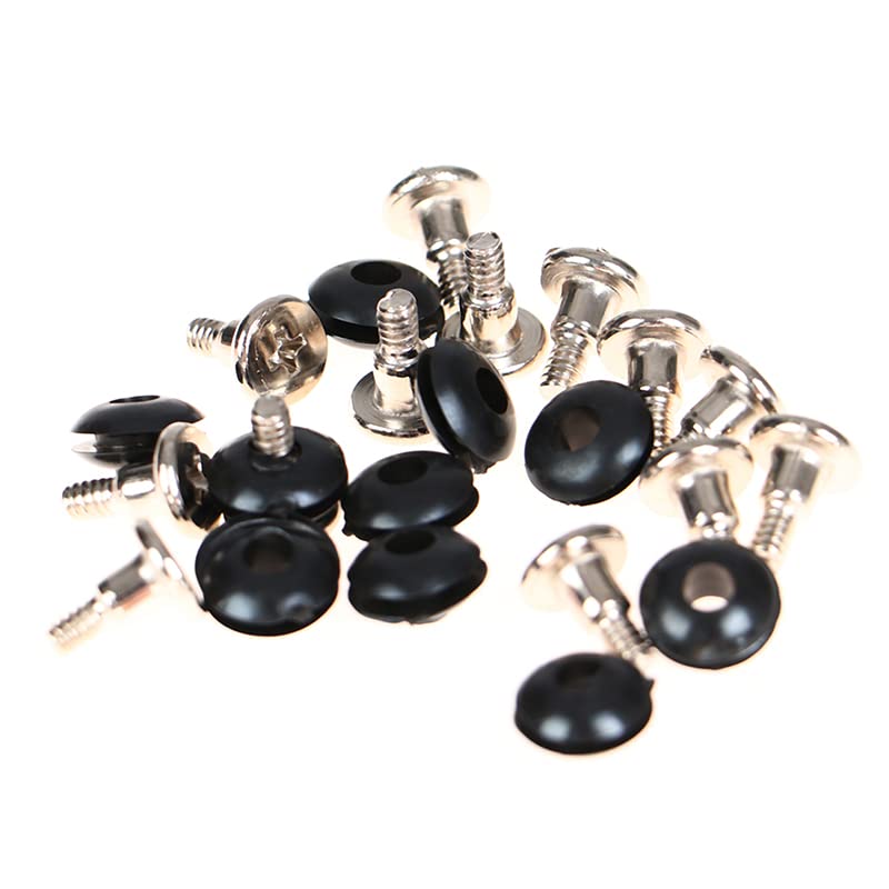 VizGiz 20 Pack 3.5 inch HDD Screws 6#-32 Shockproof Screw Rubber Ring Washer Anti-Vibration Mounted Bolts for PC Computer Chassis Case 3.5'' HDD Hard