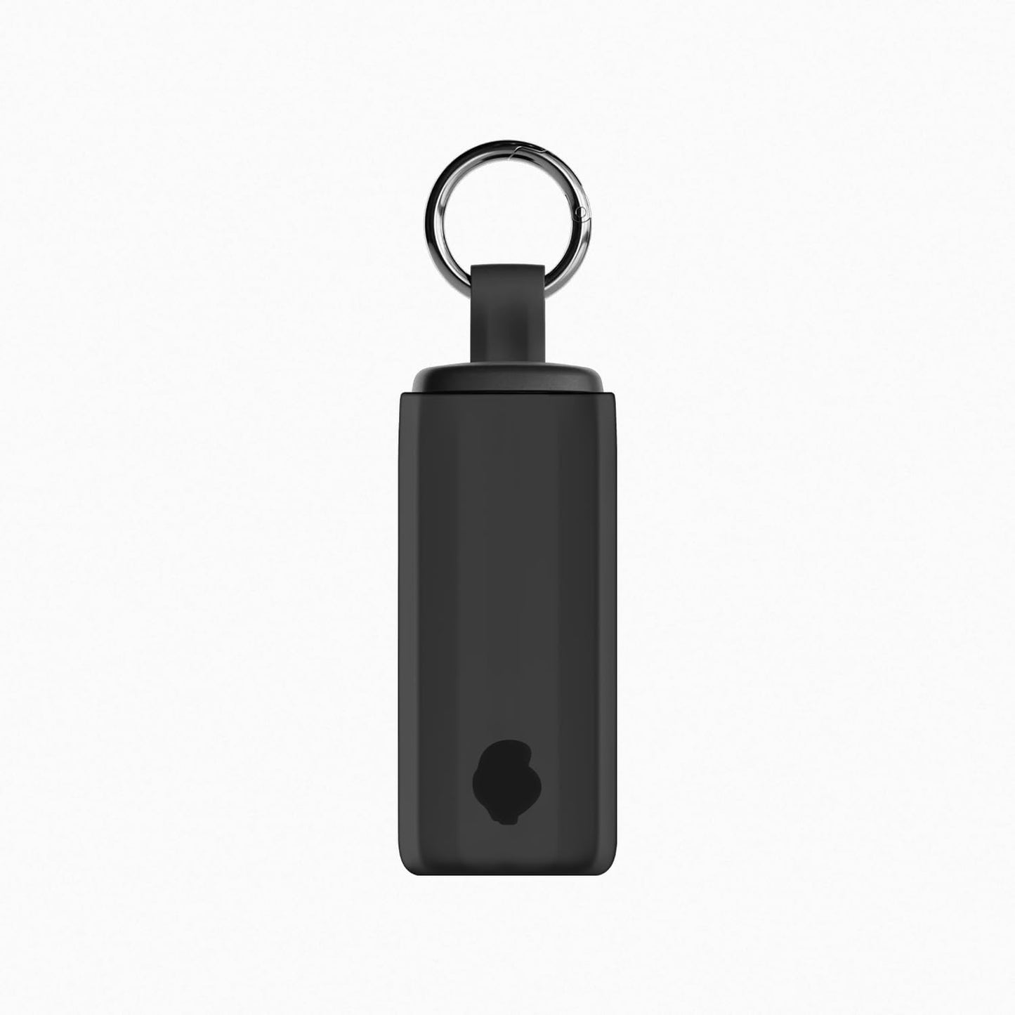 Geiomoo Silicone Cover for Skullcandy 360 ANC Case, Soft Flexible Scratch Resistant Protective with Carabiner (Black)