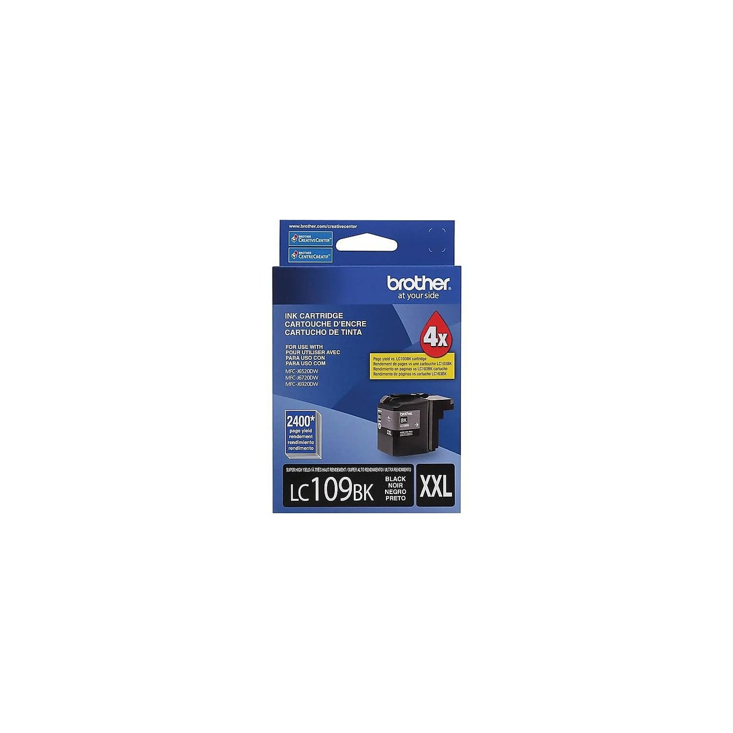 Brother Genuine Innobella LC109BK Super High Yield Black Ink Cartridge - Inkjet - Super High Yield - 2400 Pages - Black - 1 Each