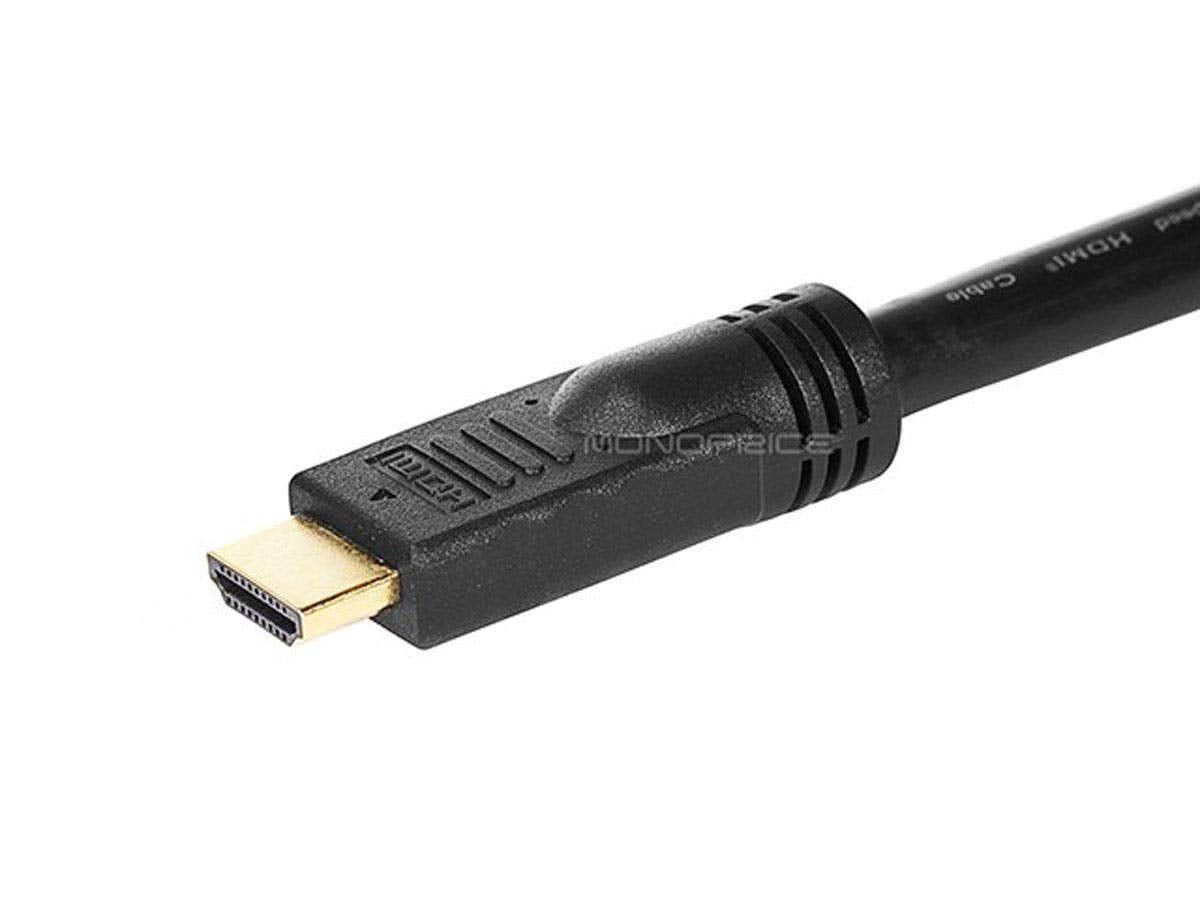 Monoprice Premium High Speed HDMI Cable - CL2, Male to Female Extension, 24AWG, 10 Feet, Black - Commercial Series