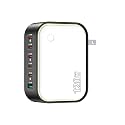 120W GaN USB C Charger, 6-Port Fast Charging Block with Night Light, PD 100W Wall Charger for MacBook Pro/Air, iPhone 17/16/15 Series, iPad, Laptop