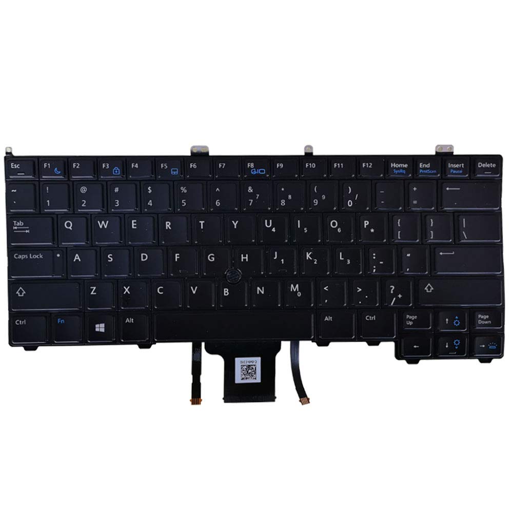 Laptop Replacement Keyboard Fit Dell Latitude 12-7000 E7440 US Layout