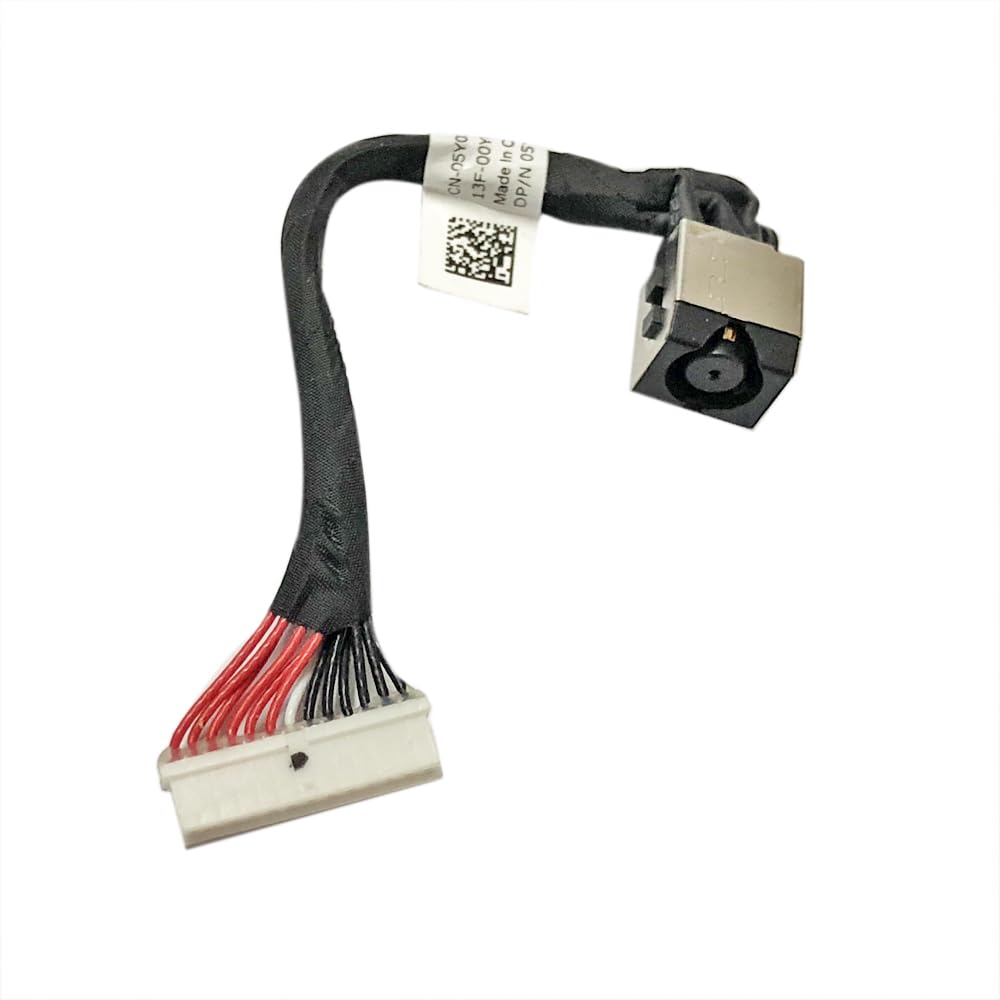 GinTai Laptop AC DC Jack Power Cable Plug in Charging Port Cable Connector Socket with Wire for DELL G7 17 7700 P46E (CB33) P46E001 5Y03V 5Y03V