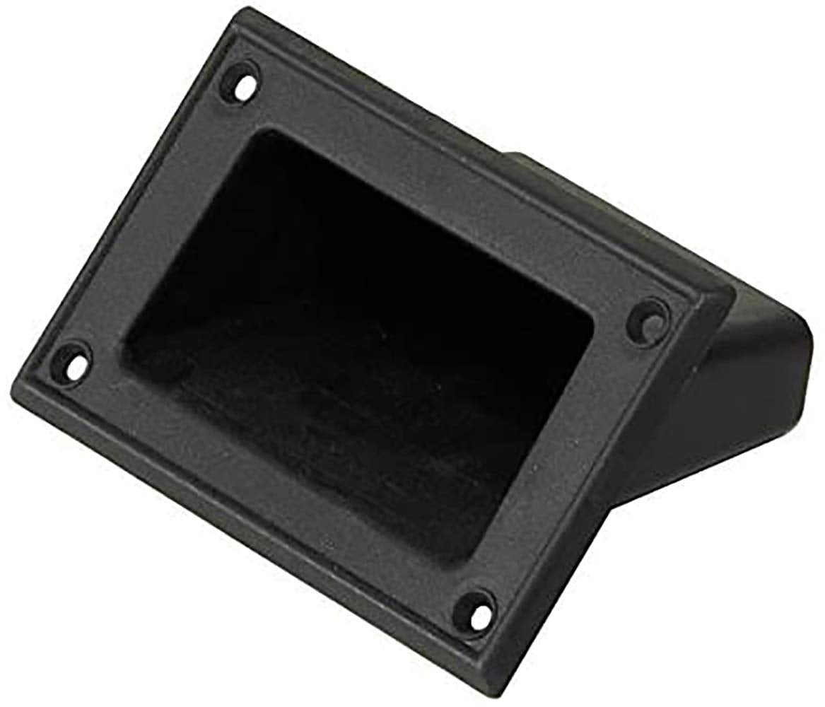 MIYAKO Recessed Speaker Handle - Pocket Style 4"x3.5" for Speaker Box Cabinet | Heavy Duty Black ABS Plastic | Lift Heavy Items Securely | 1 Pair (2