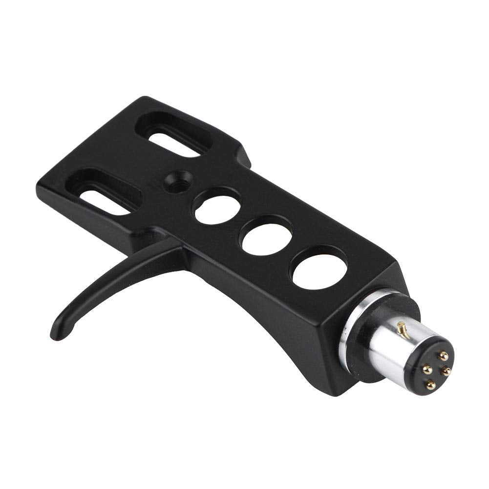 Mugast Phono Headshell,Universal Turntable Headshell Mount Replacement with 4 Oxygen Copper Wires for Various Phono, Every Terminal Inside a Clear