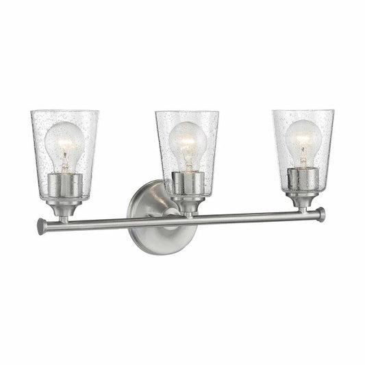 Nuvo 60/7283 Bransel Light Fixture, 3Lt Vanity, Matte Black