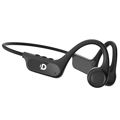 DEMICEA Open Ear Bone Conduction Headphones for Running - Bluetooth 6.0 Wireless Sport Earphones, Up to 12H Playtime, IP54, Built-in Mic, Secure Fit