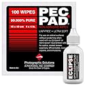 PEC-PAD Lint Free Wipes and Eclipse Optic Cleaning Solution - Non-Abrasive 4" x 4" Lens Wipes for Phone, Camera, Computer, and All Sensitive Glass