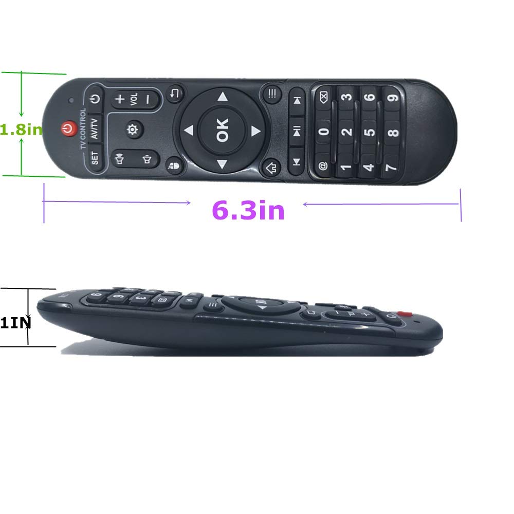 Original Replacement Remote Control Controller for Android TV Box MXQ Pro, MX10, T95M, T95Q. T9. T95mini mx9 H96 H96 pro+ H96max x96mini x96max v88