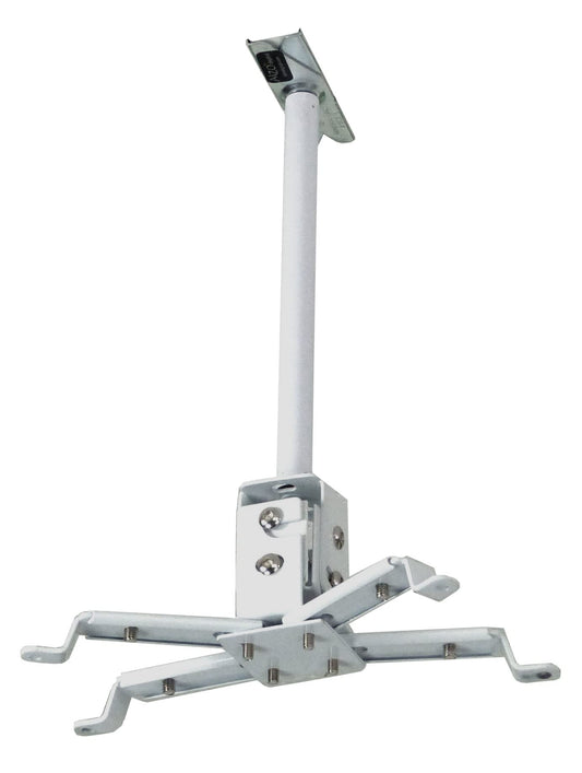 ALZO Short Suspended Drop Ceiling Video Projector Mount with Scissor Clamp for T-Bar Attachment with 10 Inch Drop