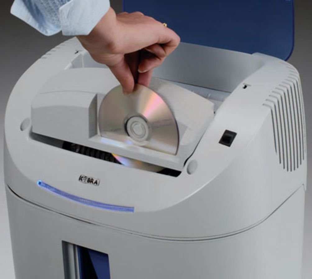KOBRA +2 SS7 Professional Personal and Deskside Straight Cut Shredder; 2 Shredder Functions: up to 26 Sheets of Paper at a time or CD-Roms, DVDs