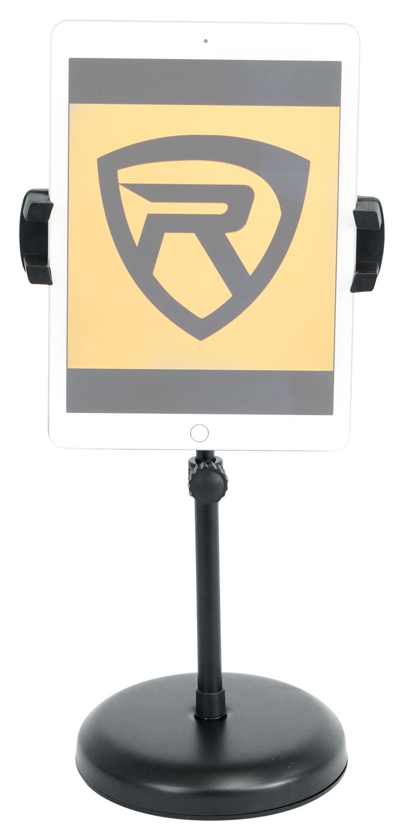 Rockville iStand 7 Adjustable Desktop Stand for iPad/iPhone/Tablet/Phone, 360 Swivel, Mic Clip Included, Perfect for Karaoke, Live Performances, and
