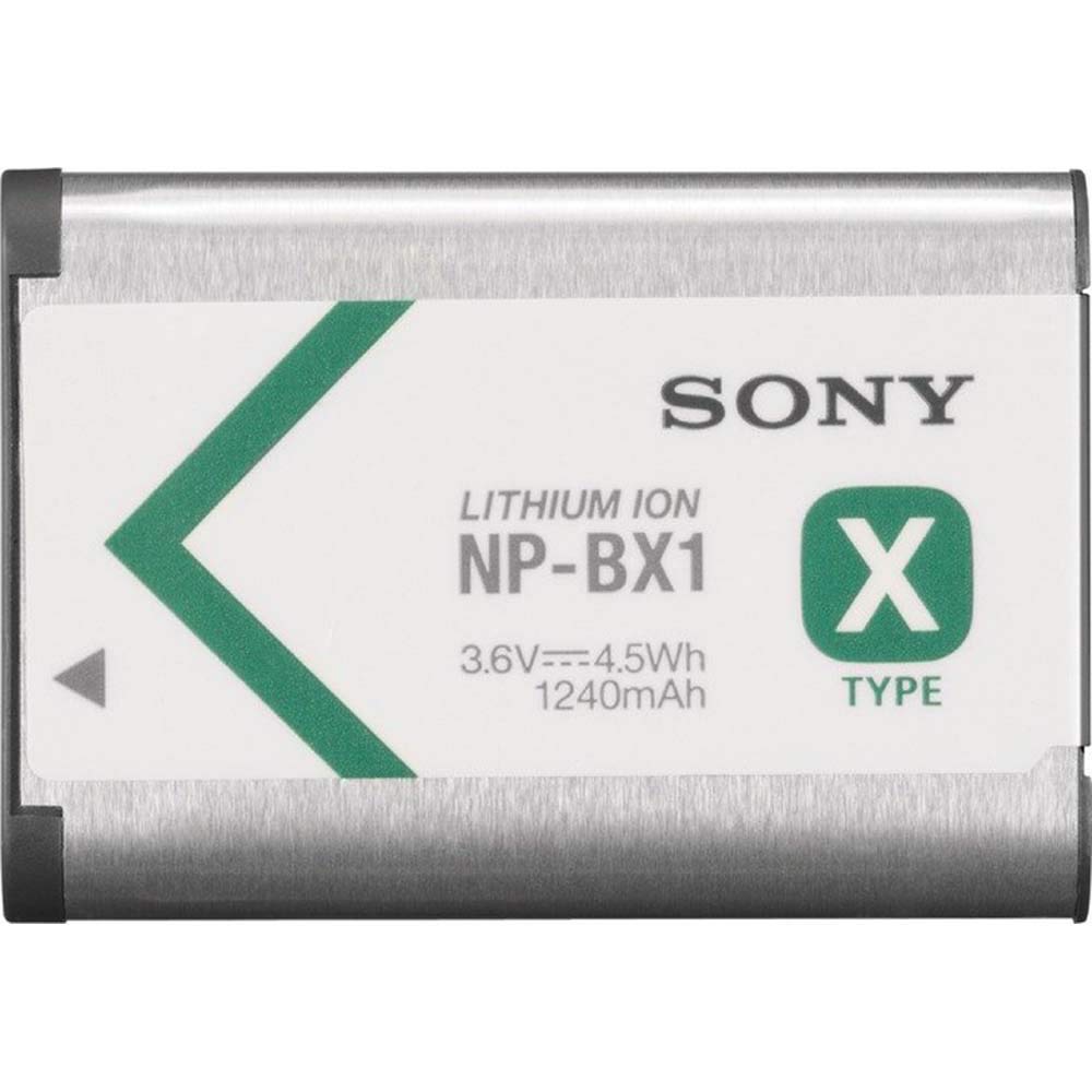 Sony NP-BX1 Lithium-Ion X Type Battery, Silver (2-Pack) Bundle with Lexar Professional 633x 64GB UHS-1 Class 10 SDXC Memory Card and Deco Photo