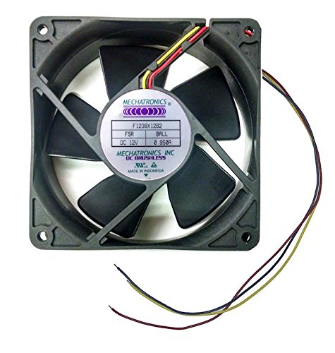 Mechatronics 12V Fans with Locked Rotor Alarm Signal (120x38mm, Ultra High Speed)