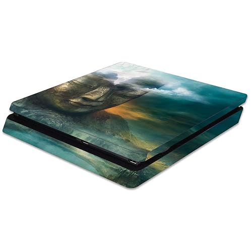 MightySkins Skin Compatible with Sony PS4 Slim Console - Insight Buddha | Protective, Durable, and Unique Vinyl Decal wrap Cover | Easy to Apply