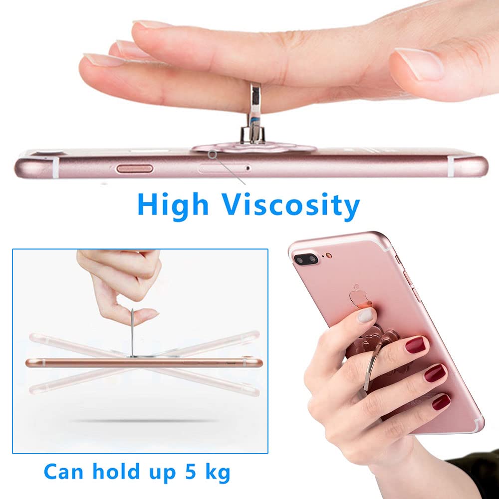 Kinizuxi Phone Ring Stand Holder, 360 Degree Rotation Lovely Flower Phone Ring Holder Finger Grip Compatible with Various Mobile Phones,Tablet