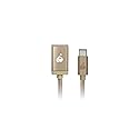 IOGEAR Charge & Sync USB-C to USB Type-A Adapter, Gold, G2LU3CAF10-GLD