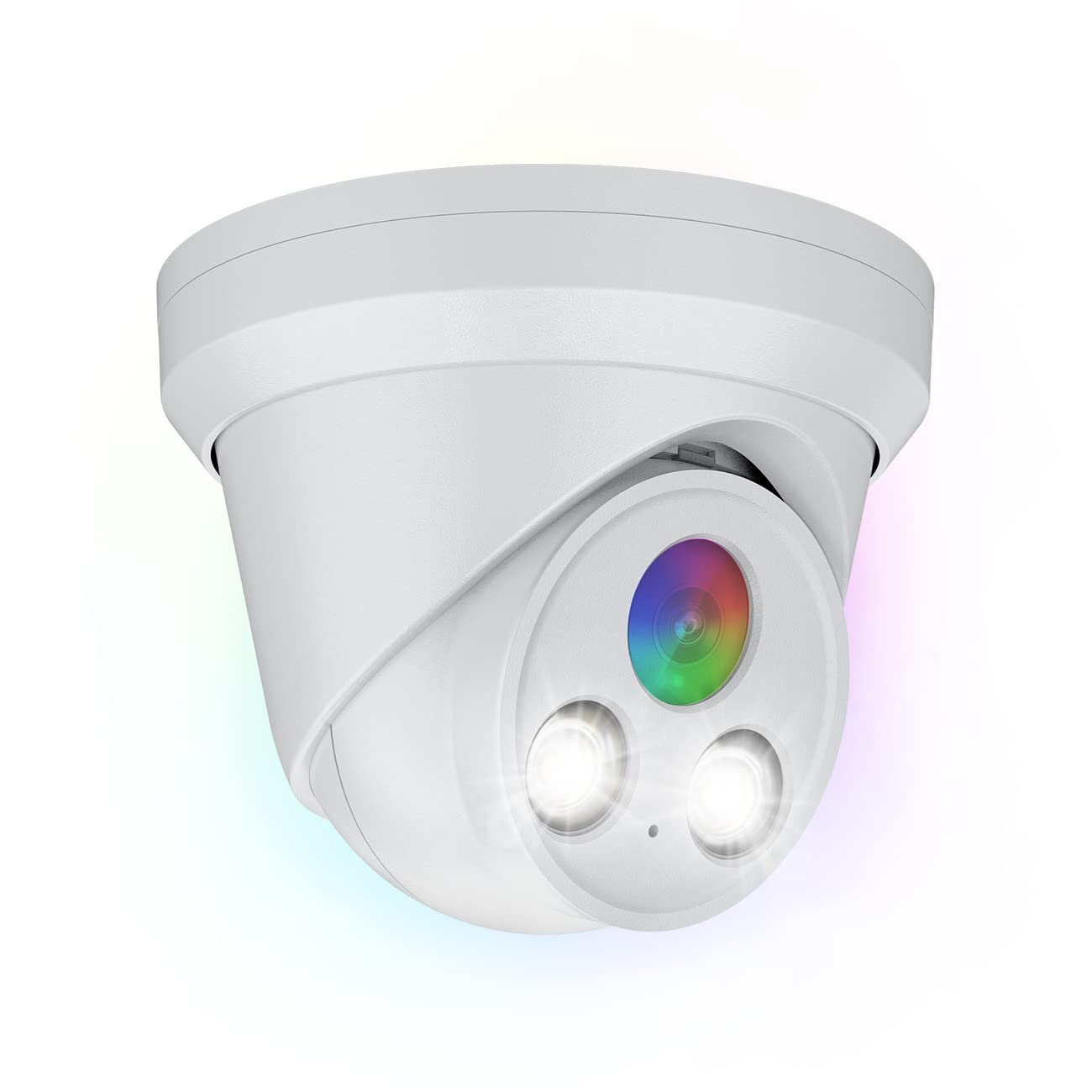 5MP Full Color PoE IP Camera, 2.8mm Lens 118° Wide Angle, F1.0 Aperture, 98.4ft Full Color Night Vision, Human/Vehicle Detection, Built-in Mic, Metal