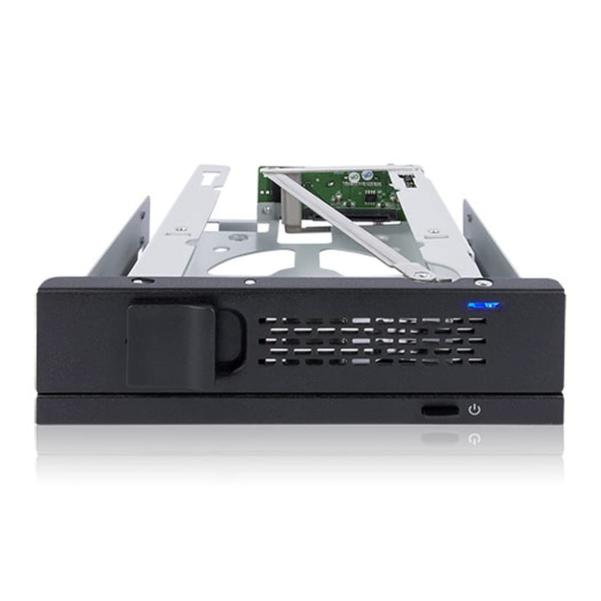 ICY DOCK Turboswap MB171SP-B Tray-Less 3.5" Sas/Sata HDD Mobile Rack Enclosure for 5.25" Bay