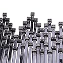 SYD CHEN 6 Inch Black Zip Ties (100 Pieces), 40lb Strength, Nylon Cable Wire Ties