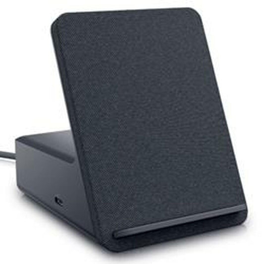 Dell Dual Charge Dock HD22Q - Fabric Wrapped Charging Stand, Type-C Connector, Qi Enabled Charging, Wake-on-Dock, Smartphone Rest, Power Button LED