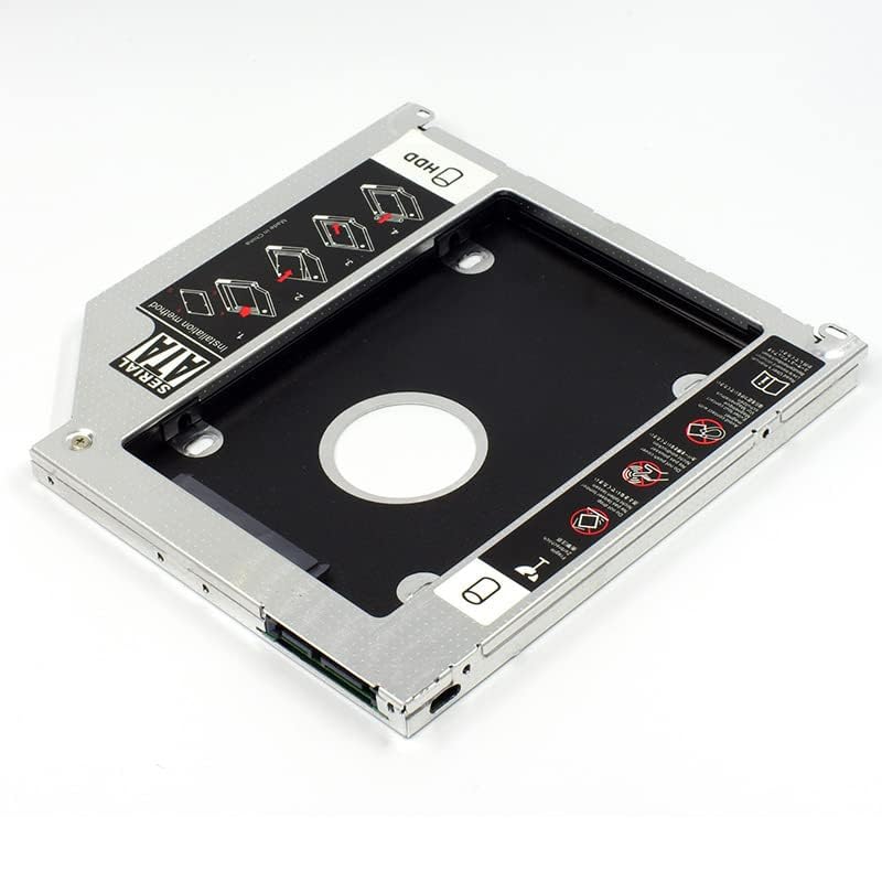 2nd SATA HDD SSD Hard Drive DVD CD ROM Optical SuperDrive Caddy Tray Frame for Unibody MacBook / MacBook Pro 13 15 17 Early mid Late 2008 2009 2010