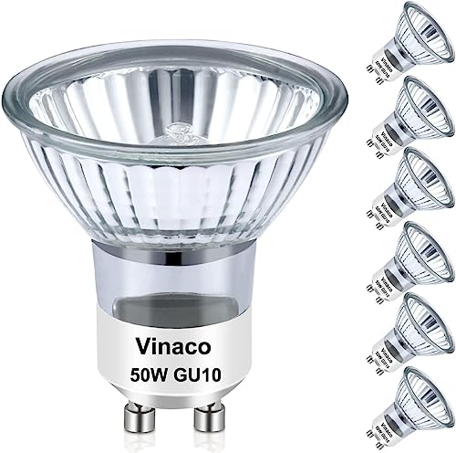 Vinaco Halogen GU10 Bulb Dimmable 50W 2800K Warm White for Candle Warmer