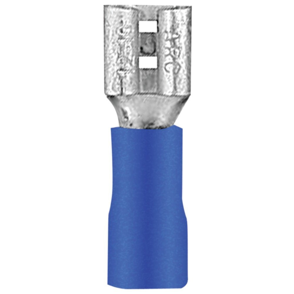 Noninsulated Female Quick Disconnects, 100 pk (Blue; 16?€“14 gauge; .250) Consumer Electronics Accessories