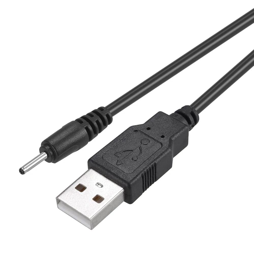 myfole USB Charger DC 2.0 mm Cable Cord for Gaomon/Ugee/Veikk/Parblo/Huion Drawing Tablet Rechargeable Pen Stylus (2 FT)