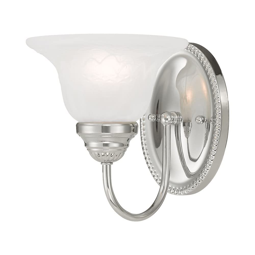 Livex Lighting 1531-01 Edgemont 1-Light Bath Light, Antique Brass